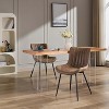 coucheta Mid Century Modern Upholstered Dining Chairs, 2 Pack Leather Upholstered Dining Chairs, Armless Chair with Back, for Dining Room, Kitchen - 4 of 4