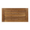 PAGED Modern Outdoor Dining Table Rectangle Patio Dining Table with Sleek Metal Frame for Patio, Lawn, Courtyard - 2 of 4