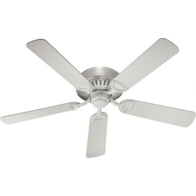 Quorum Lighting Medallion 52 Studio White 5-Blade Flush Mount Ceiling Fan
