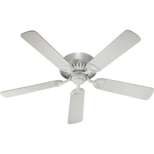 Quorum Lighting Medallion 52 Studio White 5-Blade Flush Mount Ceiling Fan - 1 of 1