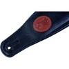 Levy's MSS2-BLK 3" Signature Series Black Leather Guitar Strap - 3 of 4
