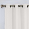 Classic Modern Solid Room Darkening Semi-Blackout Curtains, Grommets, Set of 2 by Blue Nile Mills - 2 of 4