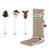 2-Piece Christmas L-Shaped 3D Cat Scratching Post, 23.6-inch L-Shaped Cat Scratching Post with Ball Toy - 3 of 4