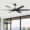 Airsurfer 65" Windmill Ceiling Fan with Dimmable Color-Changing LED, 6 ABS Blades, Reversible DC Motor & Remote - 3 of 4