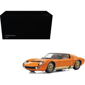 Lamborghini Miura P 400 Orange 1/18 Diecast Model Car by Kyosho