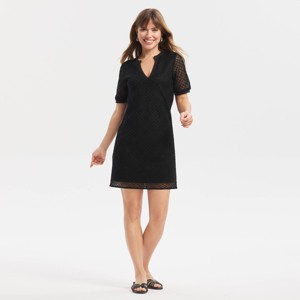 Vestido mini tipo shift de manga corta - A New Day™