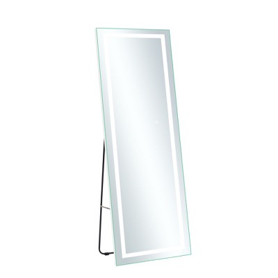 PexFix 20 in. W x 63 in. H Rectangular Frameless Vanity Mirror with Lights  in White