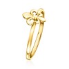 Ross-Simons 10kt Yellow Gold Fleur-De-Lis Ring Size 5 - 3 of 4
