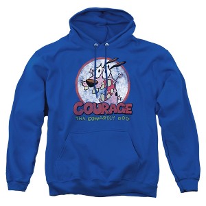 Courage The Cowardly Dog Vintage Courage Adult Pull-Over Hoodie - 1 of 4