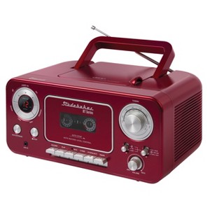 Studebaker SB2135BT Portable Stereo CD Player with Bluetooth, AM/FM Stereo Radio and Cassette Player/Recorder - 1 of 4