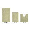Lux Premium 100% Cotton  Ultra-Soft Tufted Solid Reversible 3 Piece Bath Rug Set, Water-Absorbent, Durable, Machine Washable Bathroom Rug - 2 of 4