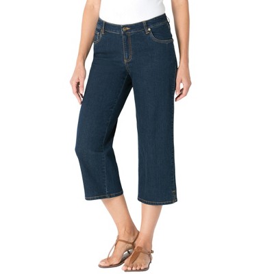 Woman Within Plus Size Capri Stretch Denim Jean