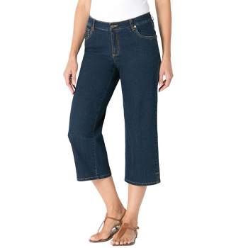 Woman Within Women's Plus Size Capri Stretch Jean