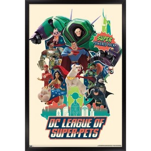 Trends International DC Comics Movie DC League of Super-Pets - Partners Framed Wall Poster Prints - 1 of 4