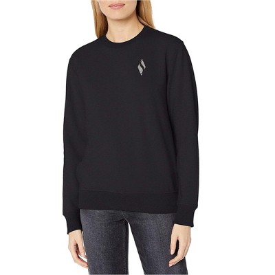 Skechers Womens Crewneck Sweatshirt, Black, X-Small