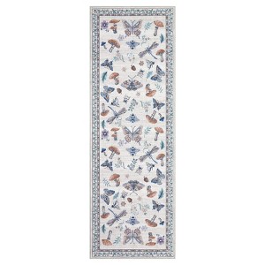 Washable Modern Printed Rug Non Slip Low Pile Rug Soft Contemporary Throw Floor Cover Foldable Indoor Carpet for Living Room Bedroom Playroom Nursery - 1 of 4