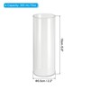 Unique Bargains High Borosilicate Glass Wear Resistant Clear Cylinder Vase - 2 of 4