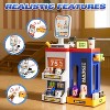 Skirfy 47 Pcs Cash Register Toys with Light and Sound, Pretend Calculator, Scanners, Preschool Gifts for Toddlers Boys and Girls, Blue - 3 of 4