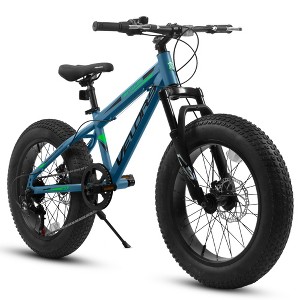 DSVIMOY Bicycles, 20 Inch Mountain Bike for Men and Women, 7 Speed Mountain Bike, Blue, 59.8"*24.4"*35" - 1 of 4