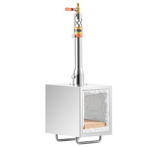 VEVOR Portable Propane Forge, 1 Burner Farrier Forge, 2600℉ Tool and Knife Making Blacksmithing Gas Forge, Large Capacity, Silver - 1 of 4