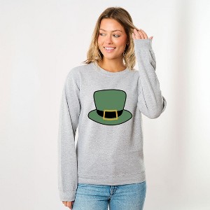 Simply Sage Market Women's Graphic Sweatshirt Leprechaun Hat - 1 of 4