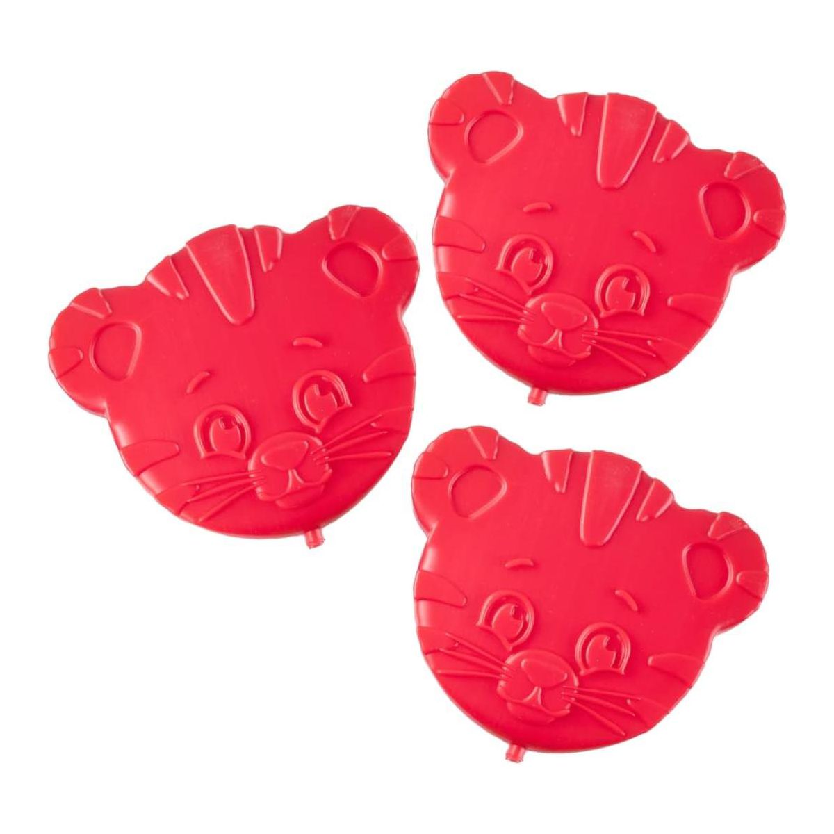 Daniel Tiger Reusable Hard Ice Pack 3 Pack (Red) Fits Easily In Lunch Box, Bento or Insulated Bag - Long Lasting Slim Lightweight Design