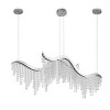 BAOURE 16in Luxury Crystal LED Chandelier Chrome Modern Chandelier Adjustable Height and Color Temperature for Living Room Dining Room Bedroom - 4 of 4