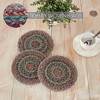 Multi Jute Trivet 8 inch Diameter Set of 3 - 2 of 3