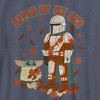 Boy's Star Wars: The Mandalorian Grogu and Din Djarin Fall Leaves Apple of my Eye T-Shirt - 2 of 4