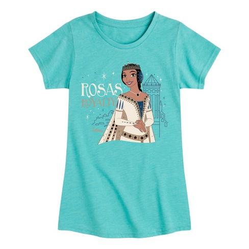 Girls' - Disney - Rosas Royalty Fitted Short Sleeve Graphic T-Shirt - image 1 of 4