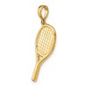 Black Bow Jewelry 14k Yellow Gold Three Dimensional Racquetball Pendant - 4 of 4