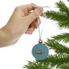 Stockton University Primary Logo Mini Small Tiny Wood Christmas Tree Holiday Ornament - 2 of 4