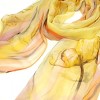 Wrapables Lightweight Sheer Silky Feeling Georgette Scarf, Yellow Floral - image 4 of 4