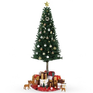 Pre-Lit Pencil Christmas Tree, Artificial Slim Christmas Tree, Realistic Xmas Tree Holiday Party Decoration, for Room, Bedroom, Apartment - 1 of 4