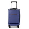 Hynes Eagle Carry on Luggage Airline Approved,  20 Inch Luggage with Front Compartment, Double Spinner Wheels, Blue - 3 of 4