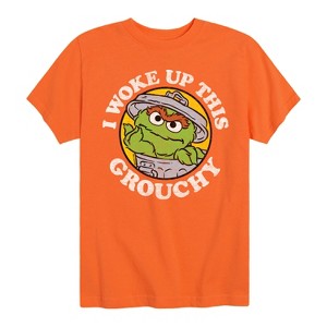 Boys' - Sesame Street - Woke Up This Grouchy Short Sleeve Graphic T-Shirt - 1 of 4
