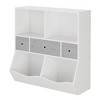 Kids Bookshelf and Bookcase Toy Storage Multi Shelf with Cubby Organizer Cabinet and Drawers for Boys Girls, for Children'S Room, Playroom, Hallway - 4 of 4