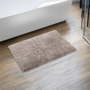 Haven Collection Bathroom Rug 100% Polyester Tufted Bath Mat, Non-Slip TP Rubber Backing, Machine Washable Bath Rug - 1 of 2