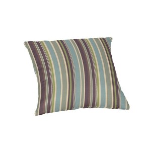 Casual Cushion Stripe Sunbrella Fabric 1-Piece Indoor/Outdoor Square Throw Pillow - 1 of 4