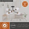 VAXCEL Orbit Industrial Sputnik Semi Flush Mount Ceiling Light Fixture Clear Glass - 4 of 4