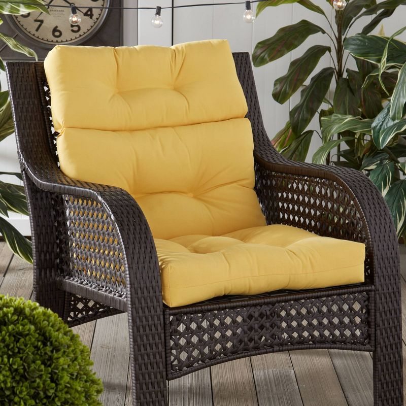 Kensington Garden 24"x22" Outdoor High Back Chair Cushion, 3 of 10