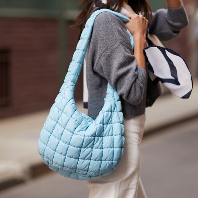 Cloud 9 Puffer Crossbody Bag - Baby Blue