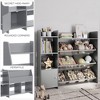 Sturdis Modern Round Edge Wooden Durable Kids Bookshelf with Step Shelves - 3 of 4