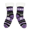 Jujutsu Kaisen Satoru Goji Women's Purple Faux Shearling Lined Crew Socks - 3 of 4