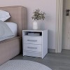 NicBex Nightstand with Drawers,Modern Side Table with Storage Space and Wood Frame,Bedside Table for Bedroom,Living Room - 2 of 4