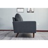 Linen Sofa Modern Couch Comfy Loveseat with Wooden Legs for Living Room, Bedroom, Office - 4 of 4