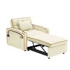 NicBex Modern Pull Out Sofa Bed Velvet Convertible Sofa with Adjustable Back, USB Port and Swivel Phone Stand for Indoor - 4 of 4
