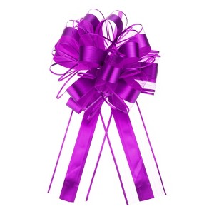 Unique Bargains Large Pull Bow Metallic Gift Wrapping Ribbon for Wedding 12 Pcs - 1 of 4