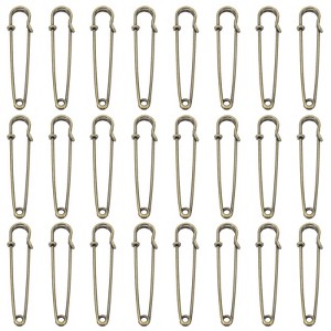 Unique Bargains Metal DIY Blankets Crafts Brooch Making Home Sewing Large Safety Pins 60 Pcs - 1 of 4