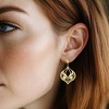Ross-Simons Italian 10kt Yellow Gold Floral Filigree Chandelier Earrings - 2 of 3